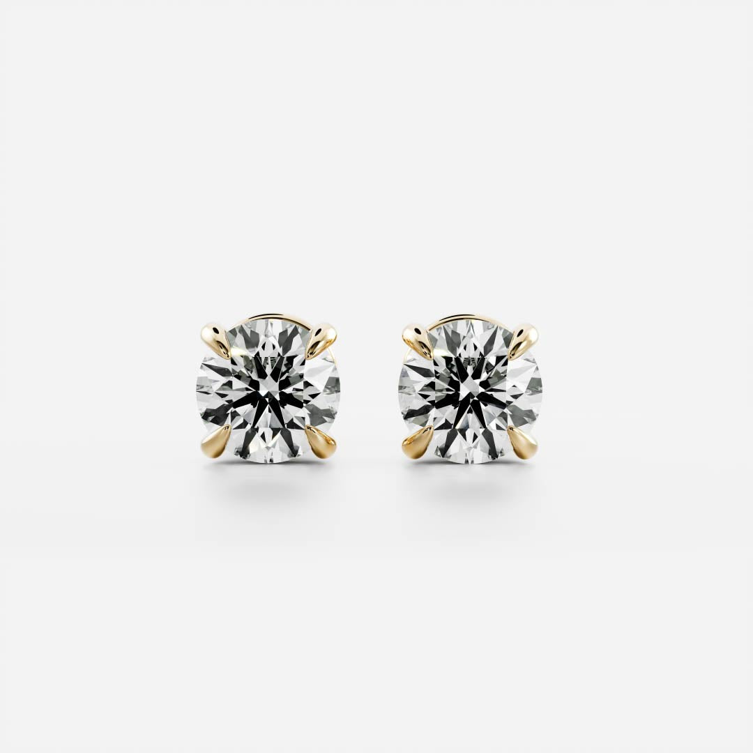 The Iris Earrings - Round Studs