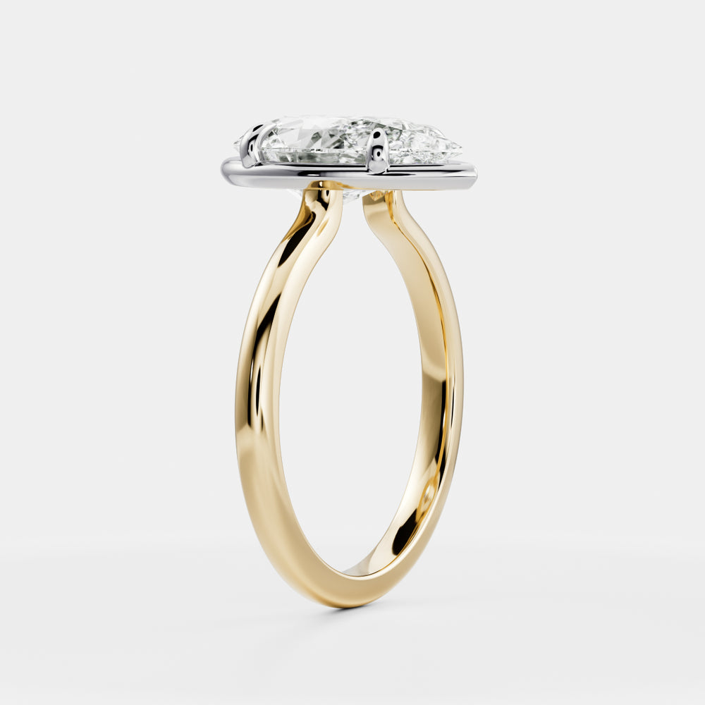 
                      
                        The Sophia Ring - Pear Georgian Solitaire
                      
                    