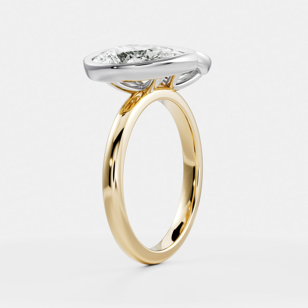 
                      
                        The Anaïs Ring - Elongated Cushion and Pear Bezel Toi et Moi
                      
                    