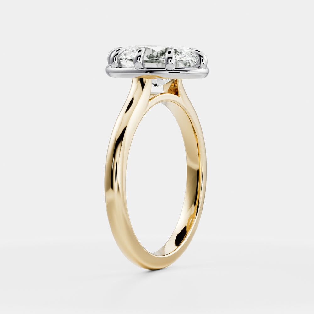 
                      
                        The Luise Ring® - Oval Cathedral Georgian Solitaire
                      
                    