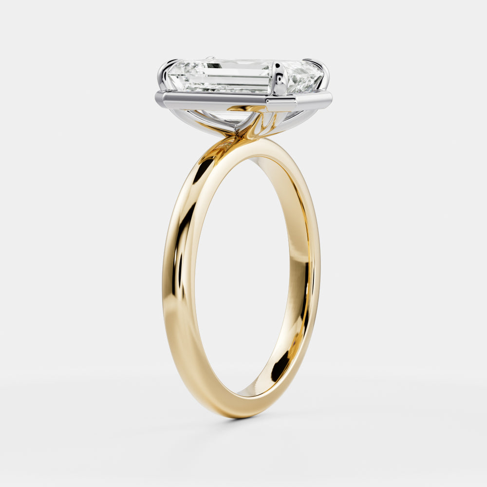 
                      
                        The Audrey Ring - Emerald Georgian Solitaire
                      
                    