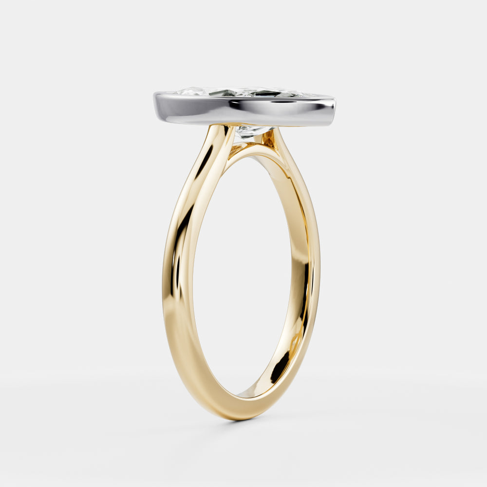 
                      
                        The Arie Ring - Marquise Bezel Solitaire
                      
                    
