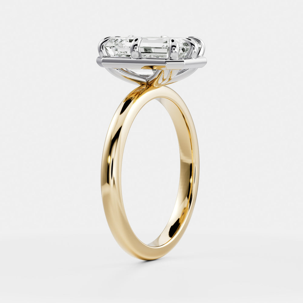 
                      
                        The Audrey Ring - Emerald Georgian Solitaire
                      
                    