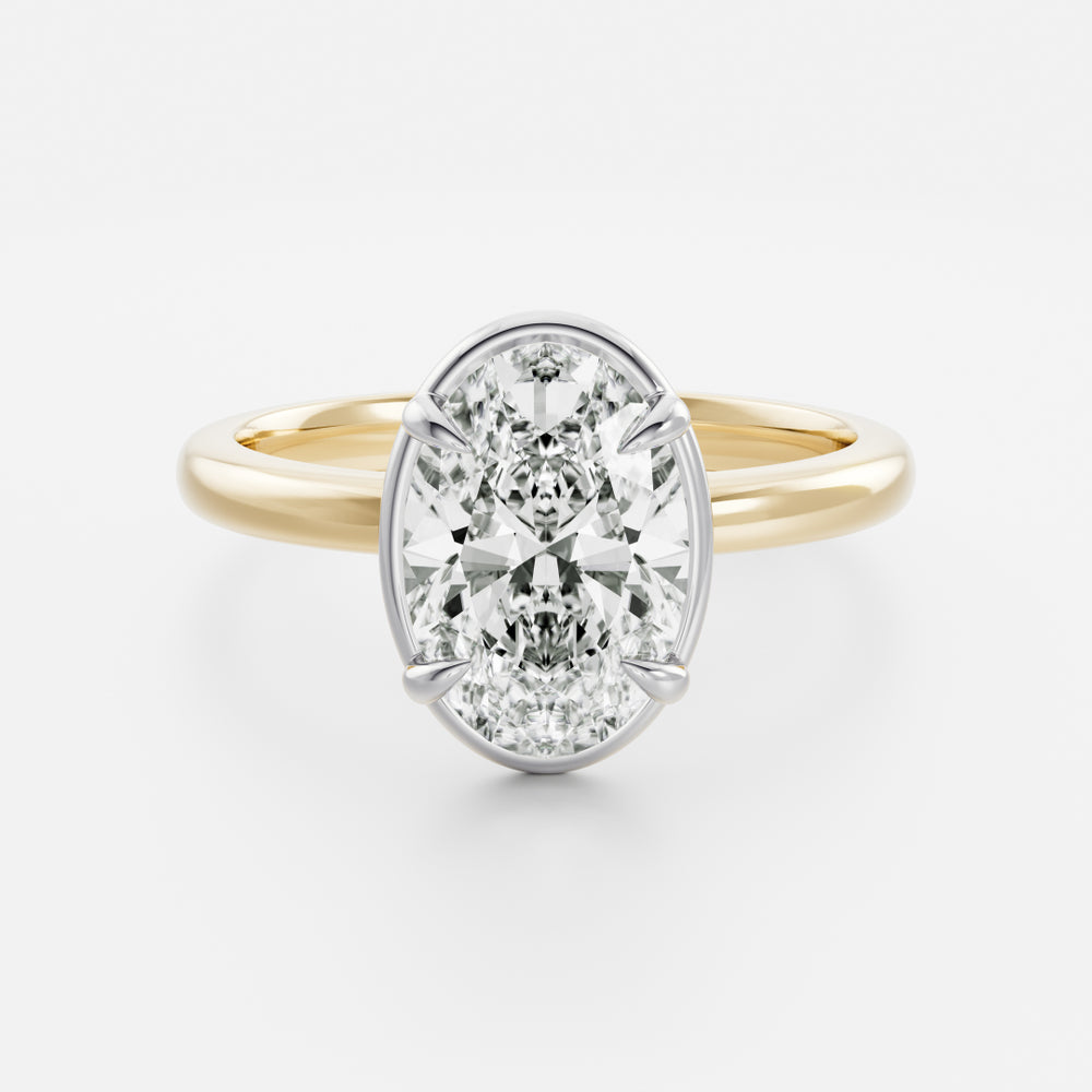 
                      
                        The Luise Ring® - Oval Georgian Solitaire
                      
                    