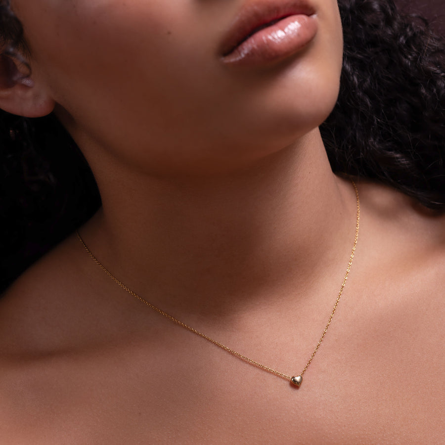 The Adeline Contour Heart Necklace