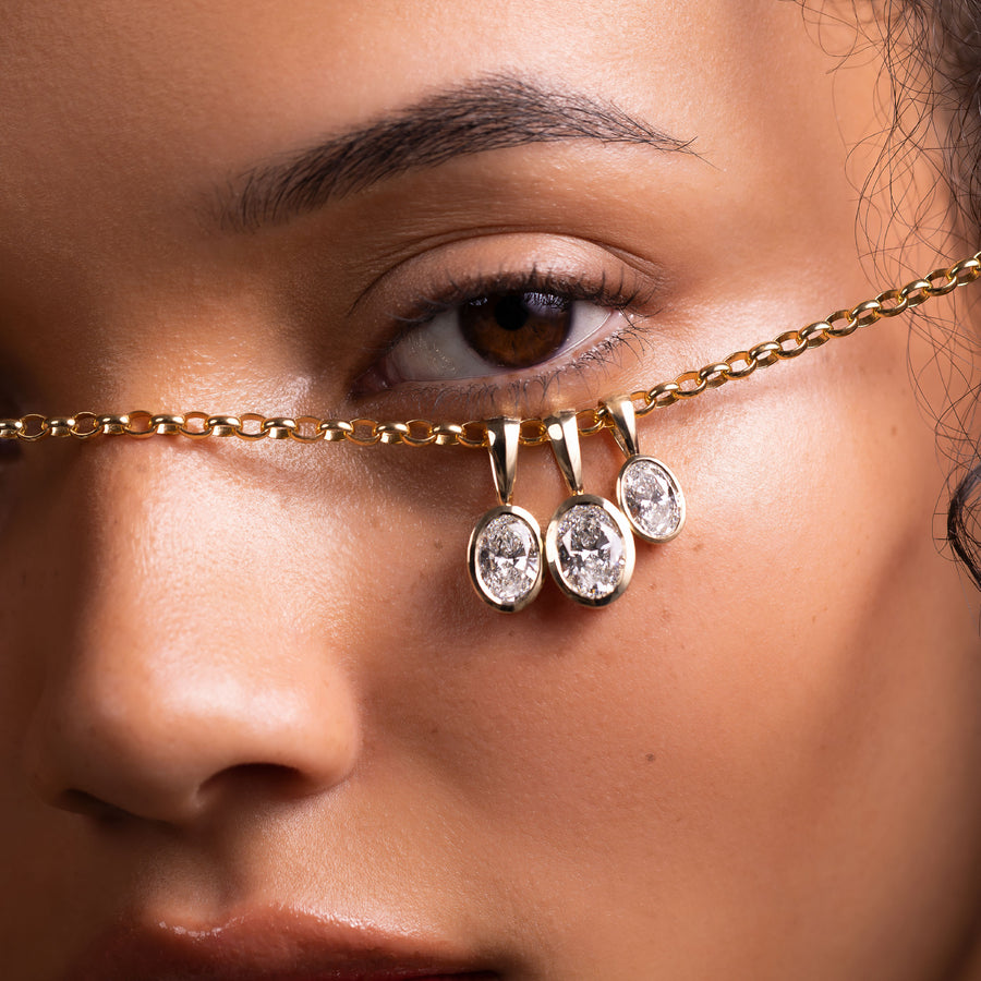 The Henley Oval Bezel Pendant