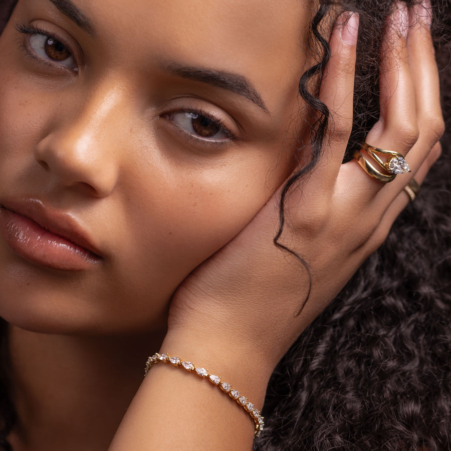 The Signature Pear Tennis Bracelet