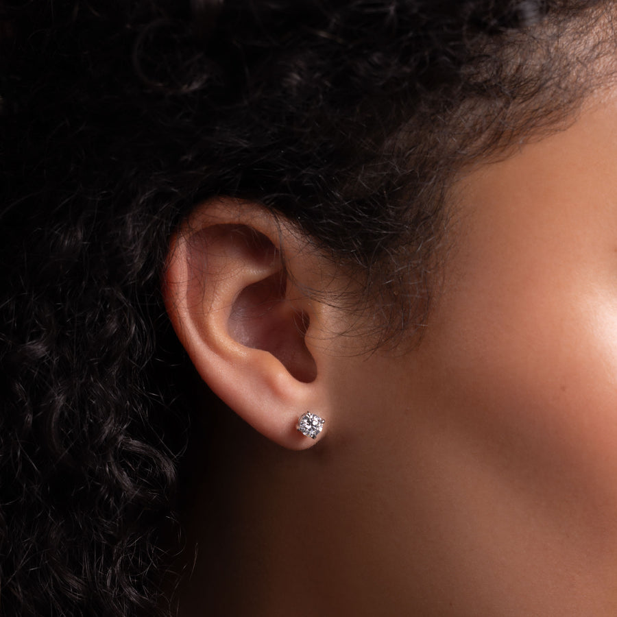 The Iris Earrings - Round Studs