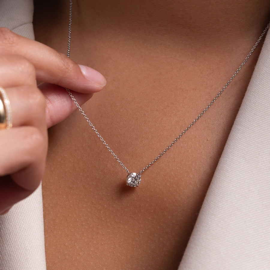 The Iris Necklace - Round Pendant