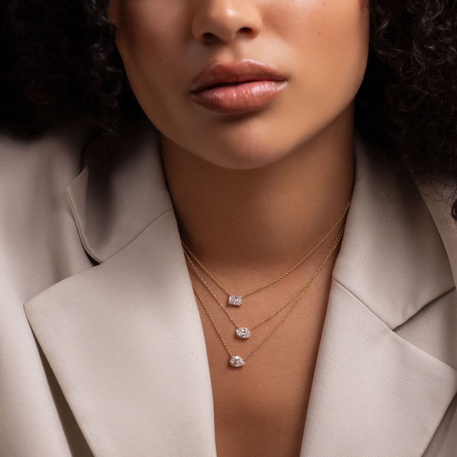 The Mara Necklace - Radiant Georgian Pendant