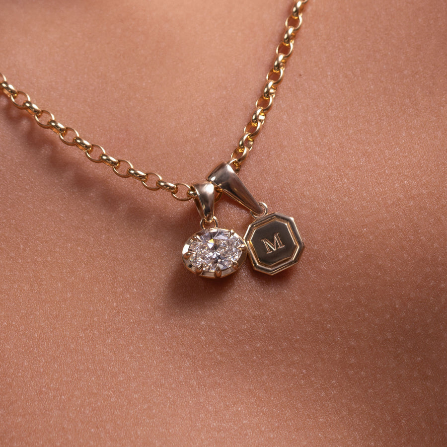 The Signature Octagon Letter Pendant