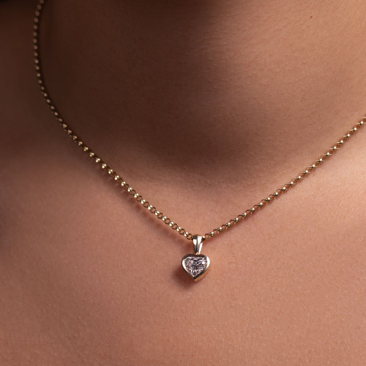 The Henley Heart Bezel Pendant
