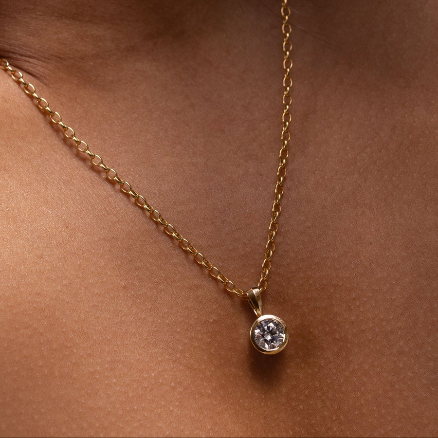 The Henley Round Bezel Pendant