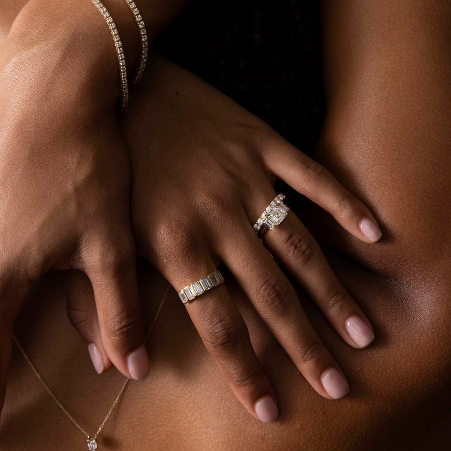 The Skylar Ring - Large Pavé Ring