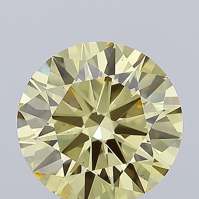 Round 4.71ct Fancy Yellow