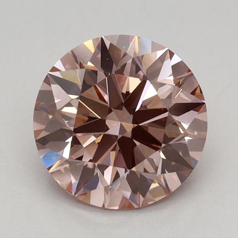 Round 1.11ct Fancy Brownish Pink