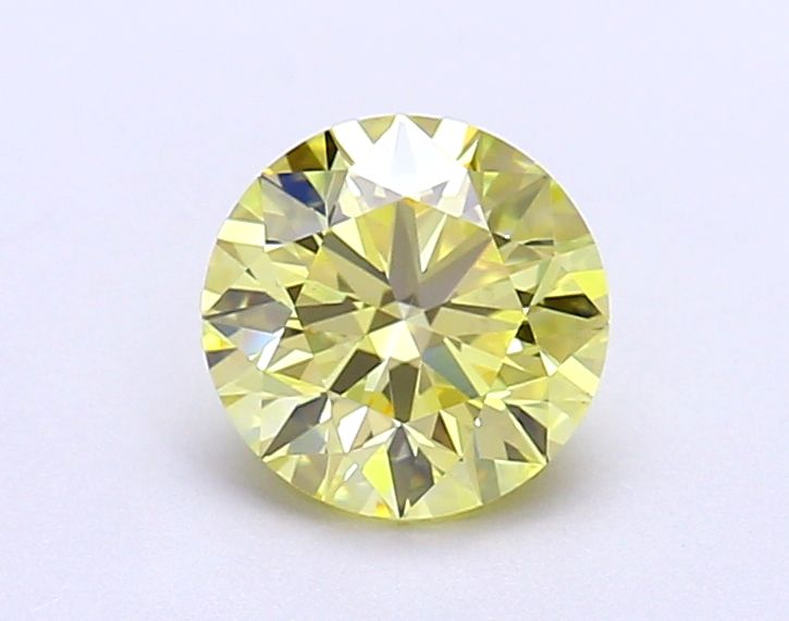 Round 1.11ct Fancy Intense Yellow
