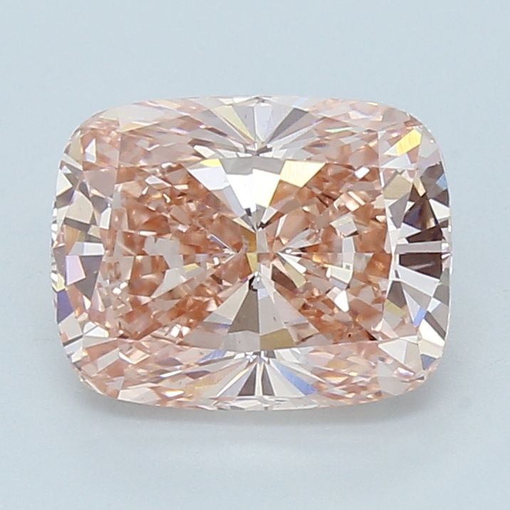 Elongated Cushion 4.04ct Fancy Intense Brownish Pink