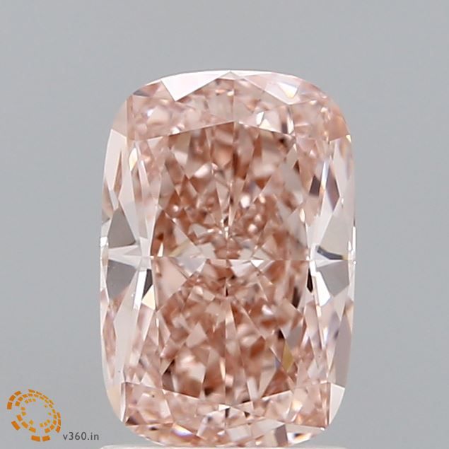 Elongated Cushion 1.52ct Fancy Intense Brownish Pink