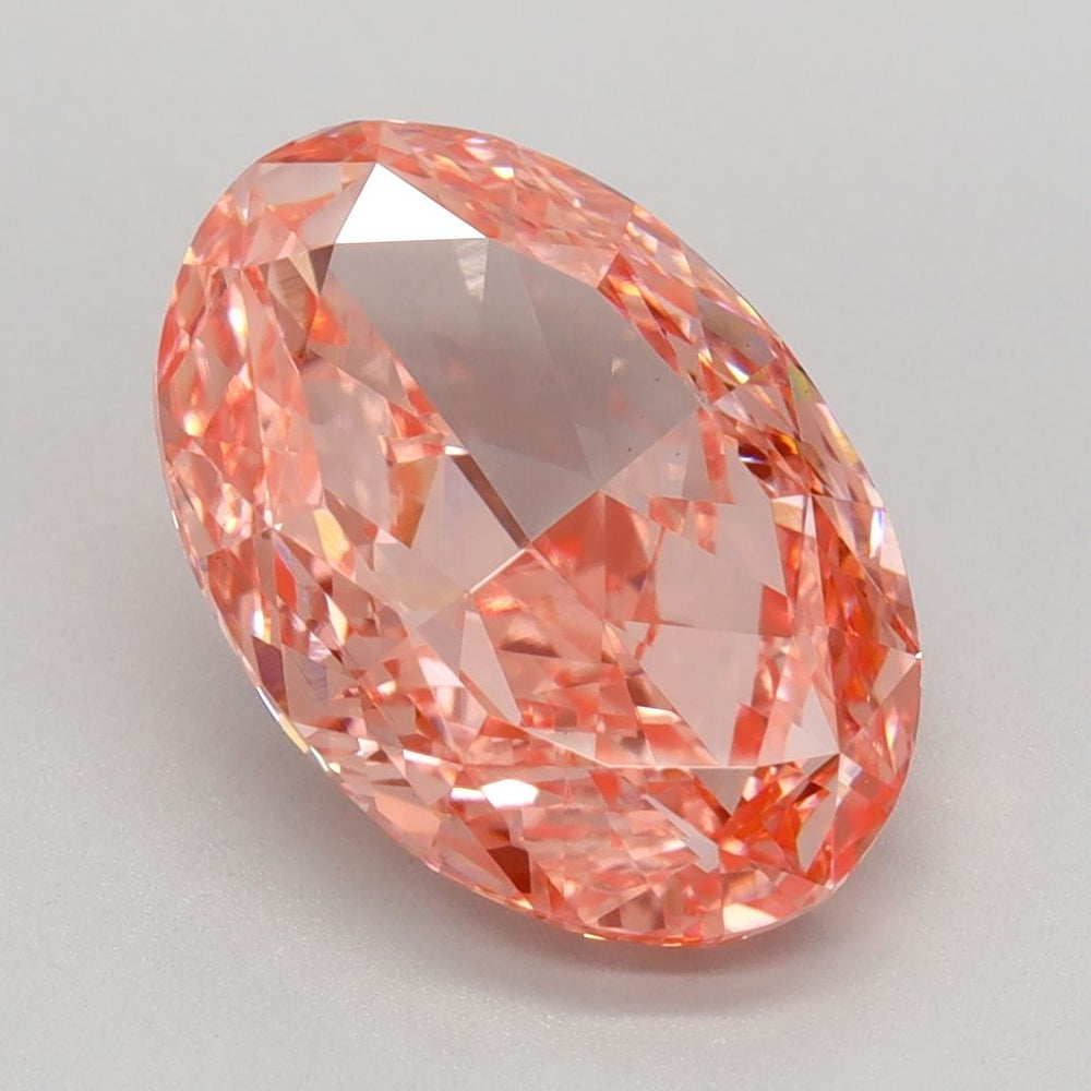 Oval 3.06ct Fancy Vivid Pink