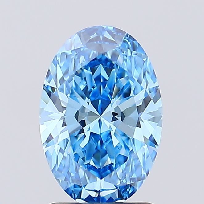 Oval 1.08ct Fancy Vivid Blue