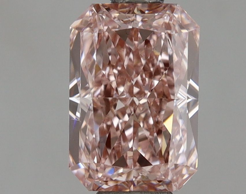Radiant 1.28ct Fancy Intense Brown Pink