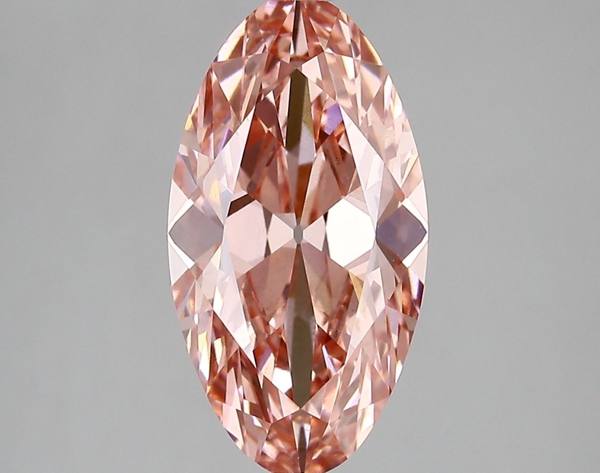 Moval 3.04ct Fancy Vivid Pink