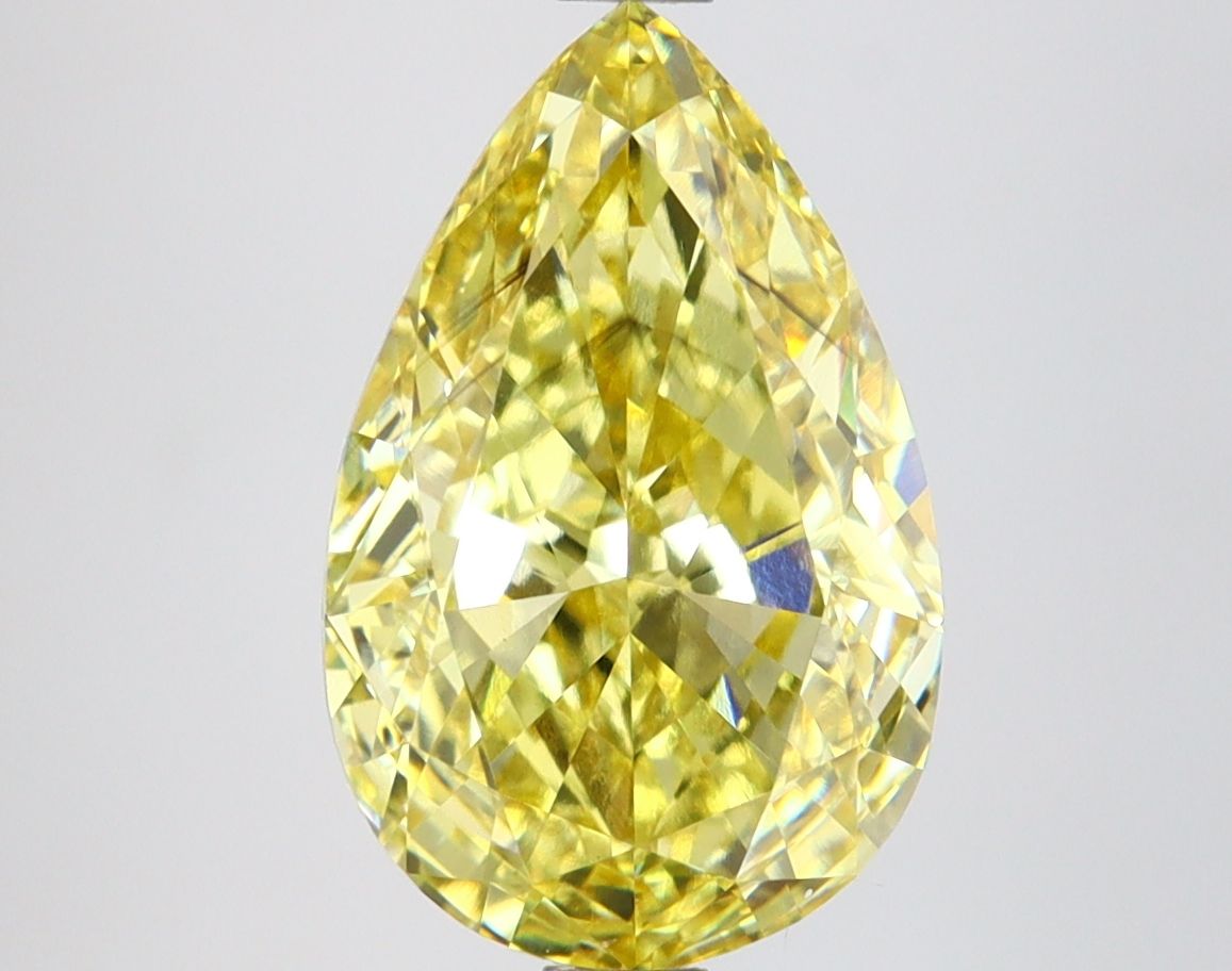 Pear 3.75ct Fancy Intense Yellow