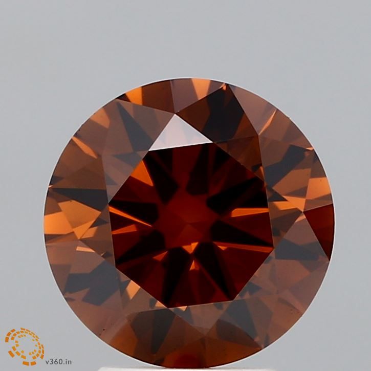 Round 2.52ct Fancy Deep Brown