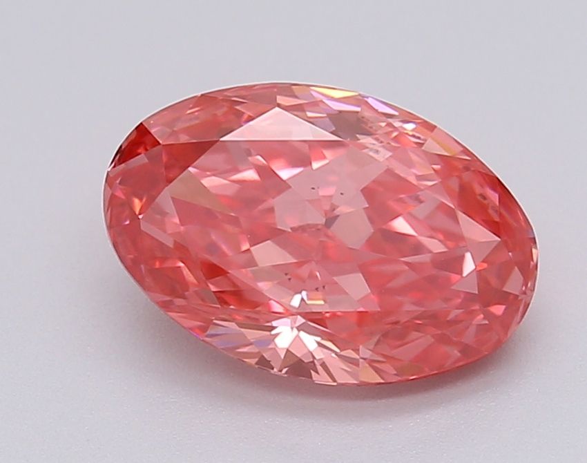 Oval 1.55ct Fancy Vivid Pink