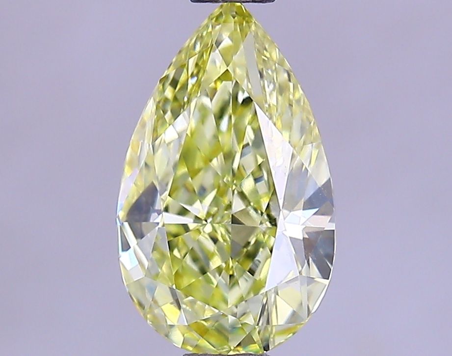 Pear 1.03ct Fancy Intense Yellow
