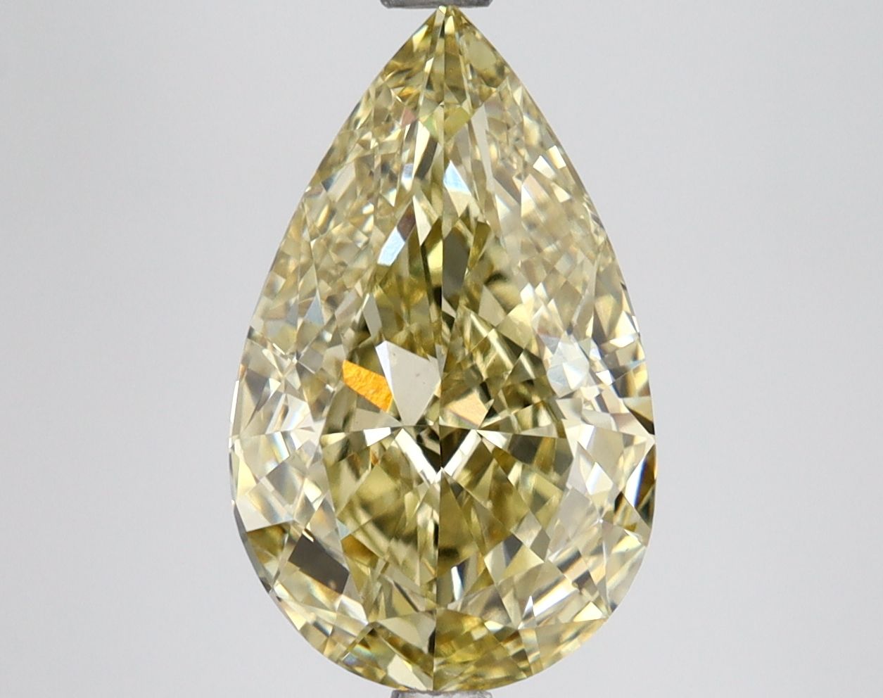 Pear 3.66ct Fancy Intense Yellow