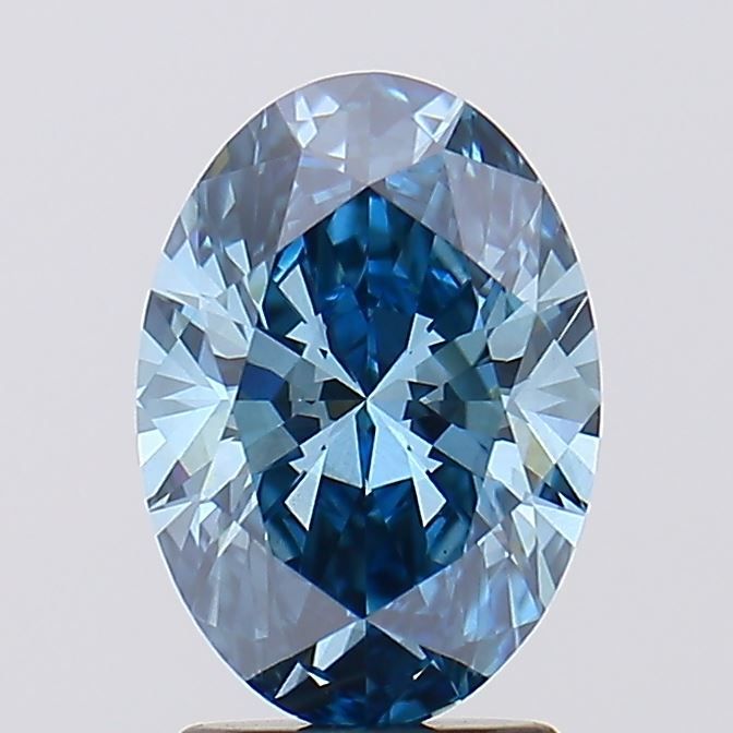 Oval 2.03ct Fancy Vivid Blue
