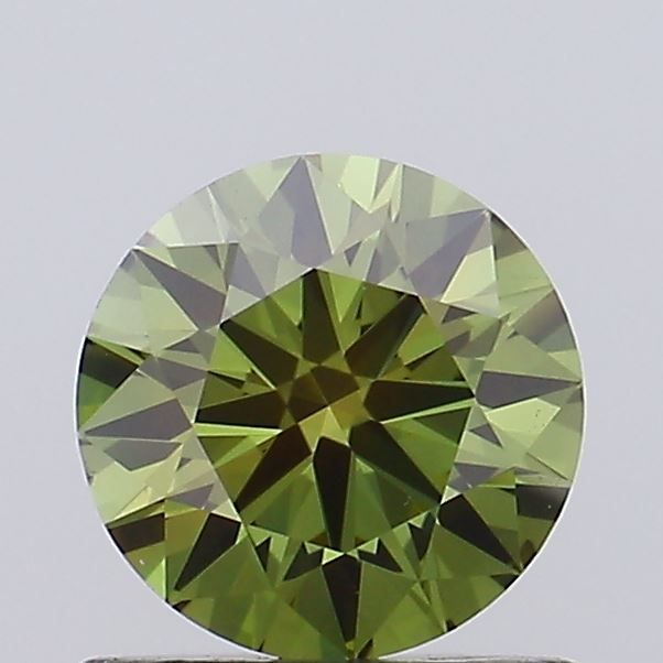 Round 0.65ct Fancy Deep Green