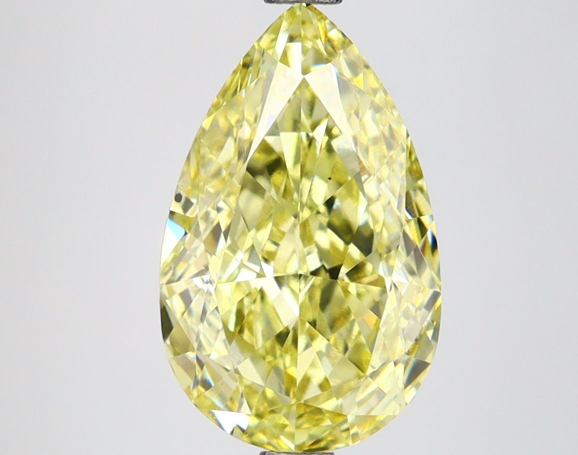 Pear 3.27ct Fancy Intense Yellow