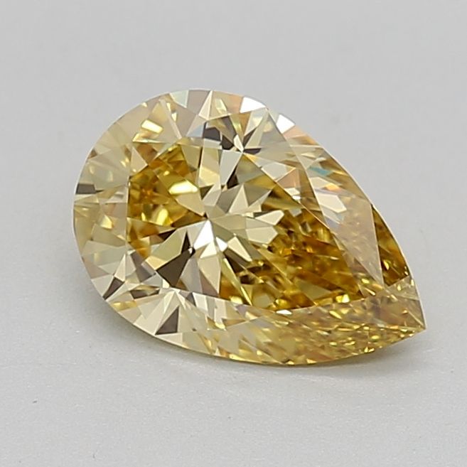 Pear 1.54ct Fancy Intense Yellow