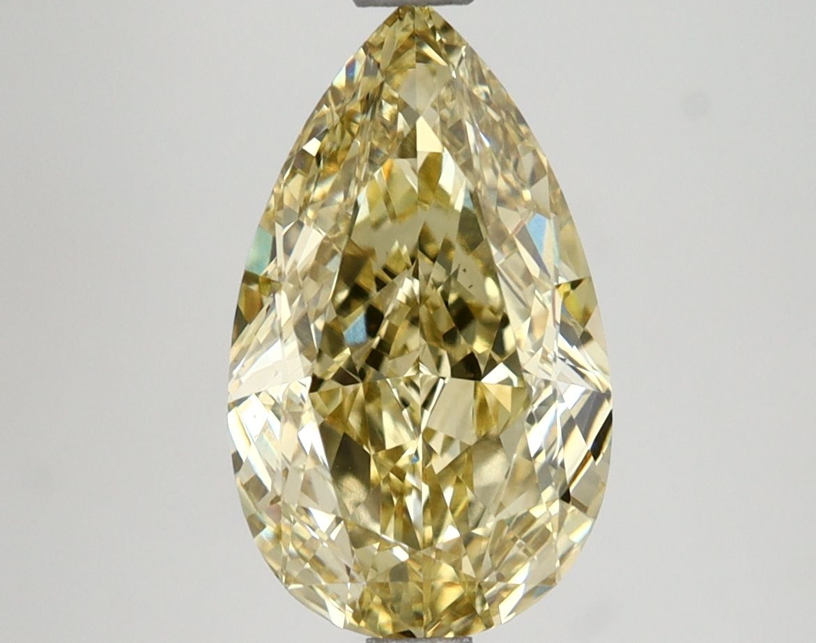 Pear 3.01ct Fancy Intense Yellow