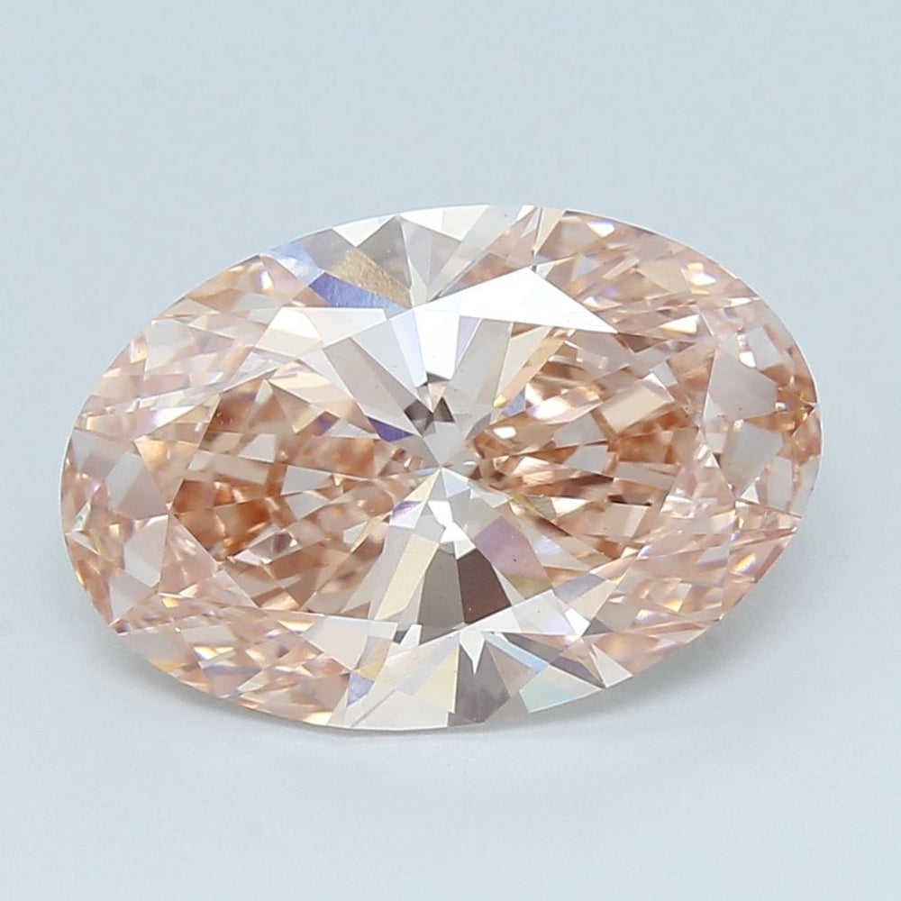 Oval 7ct Fancy Intense Brown Pink