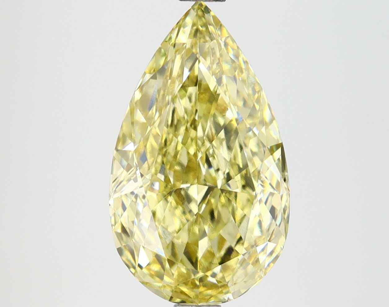 Pear 3.66ct Fancy Intense Yellow