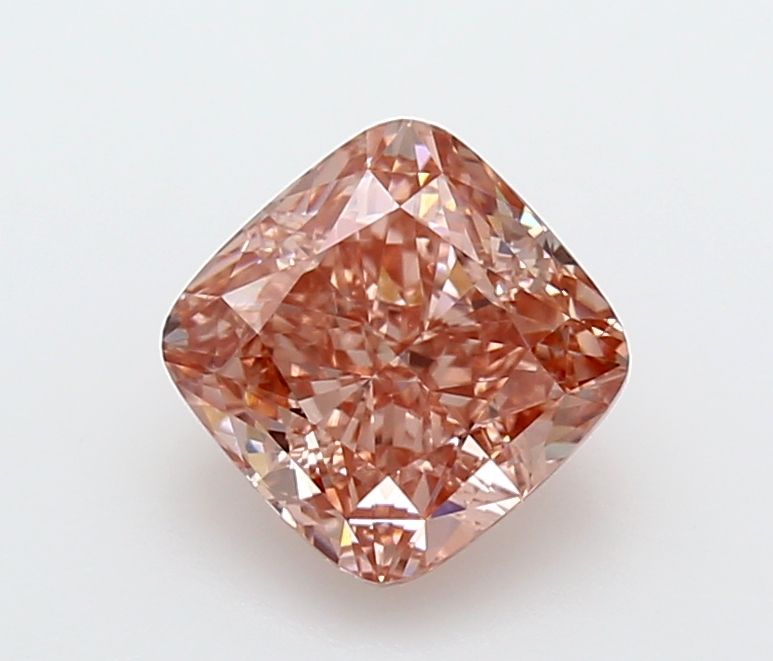 Cushion 2.01ct Fancy Vivid Brownish Pink