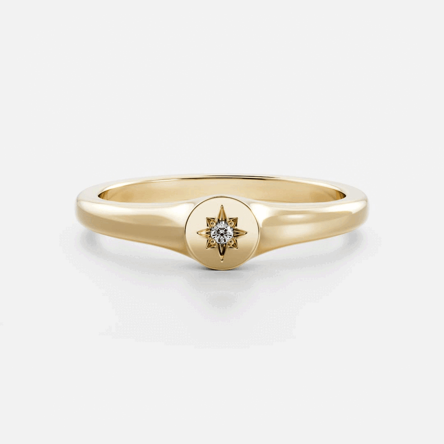 The Cleo Ring - Signature Round Petite Signet