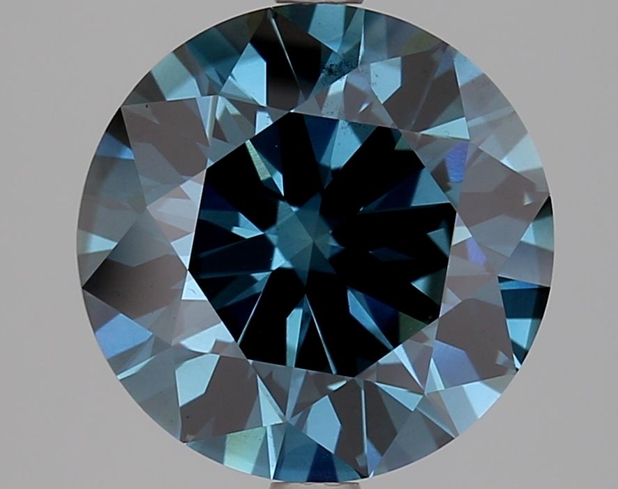 Round 4.11ct Fancy Dark Blue