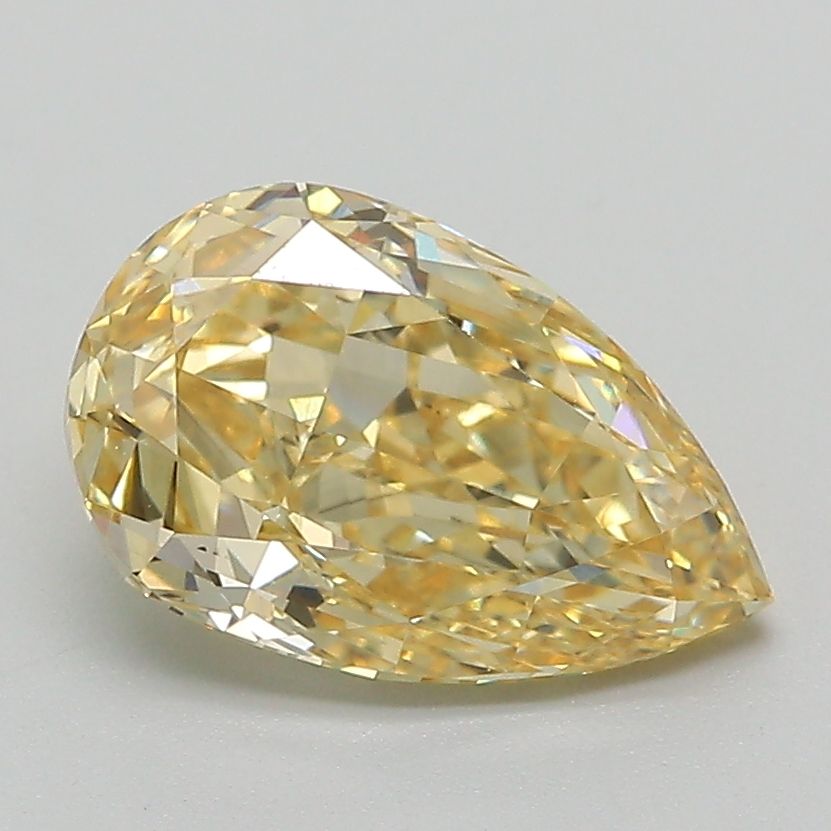 Pear 2.01ct Fancy Intense Yellow
