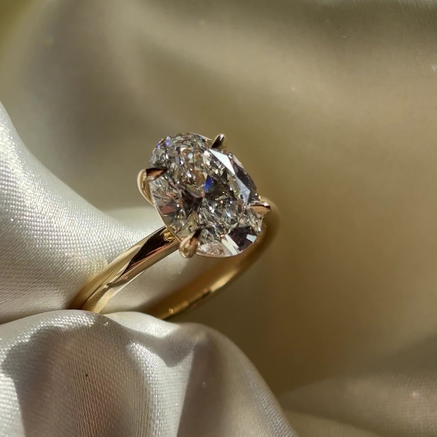 The Luise Ring® - 2.52ct Lab Diamond Oval Solitaire