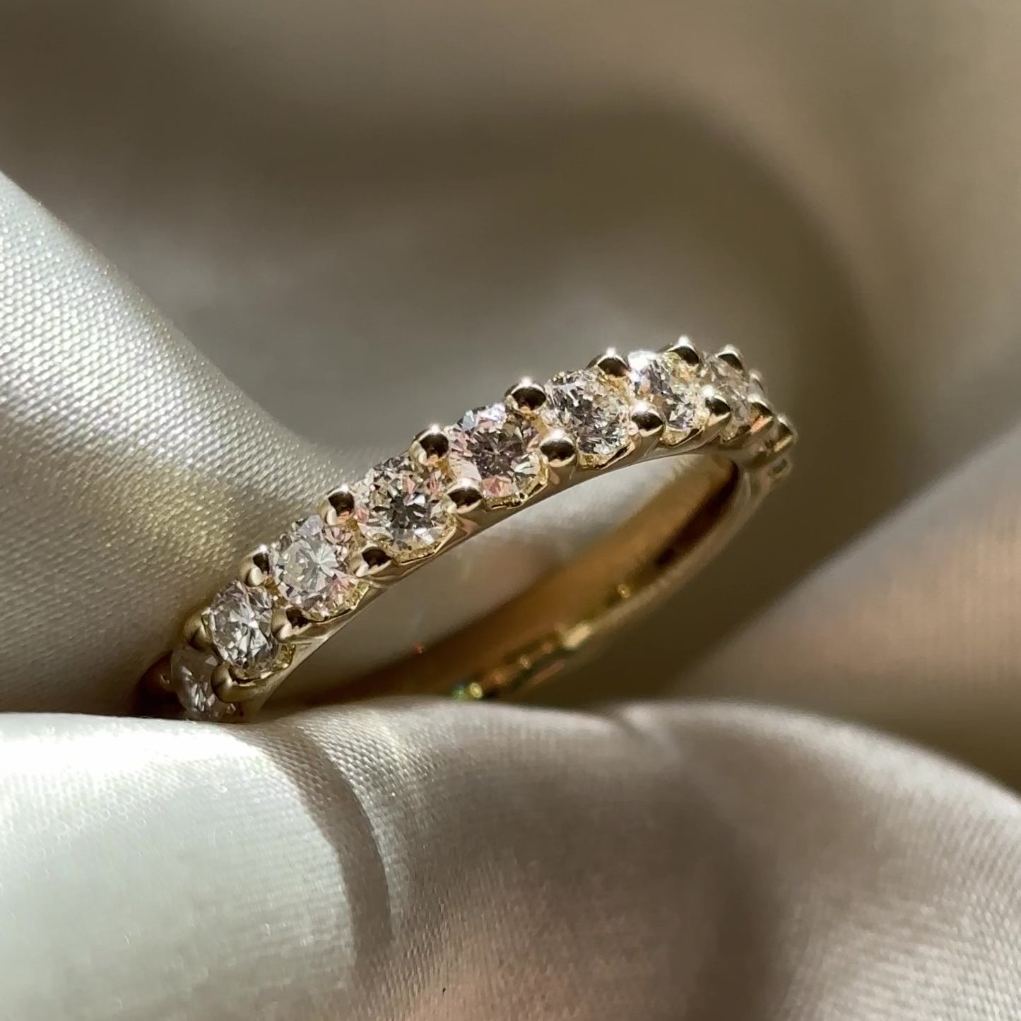 The Skylar Ring - Lab Diamond Large Pavé Band