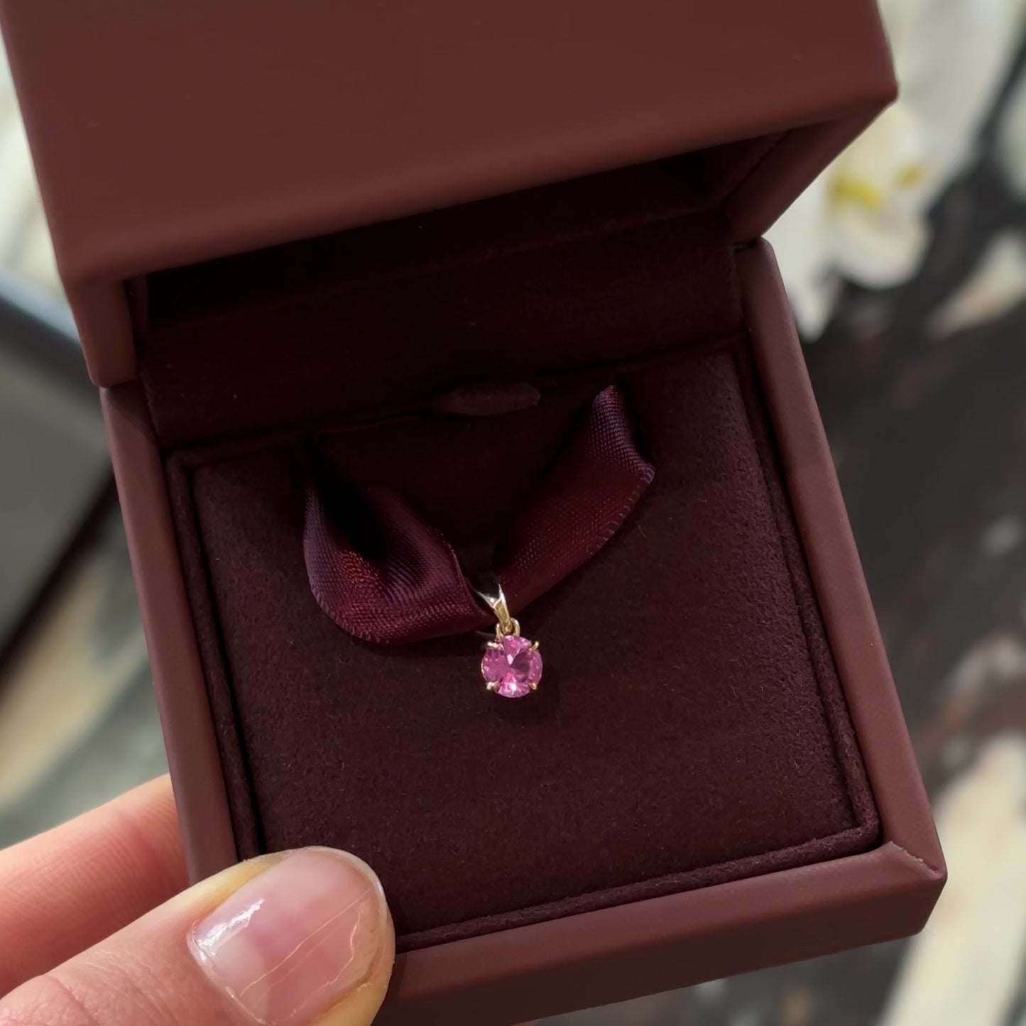 The Signature Birthstone Pendant - Tourmaline (October)