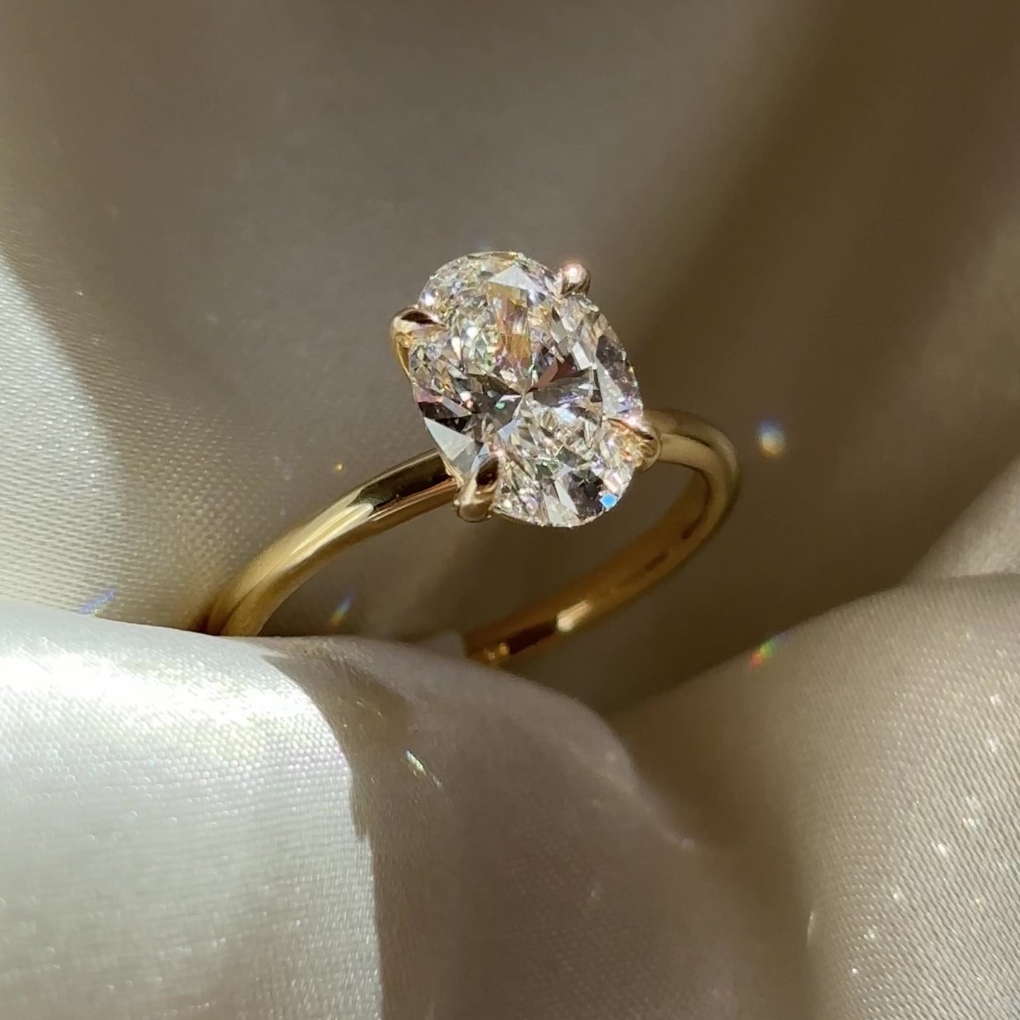 The Luise Ring® - 2.00ct Lab Grown Diamond Oval Solitaire