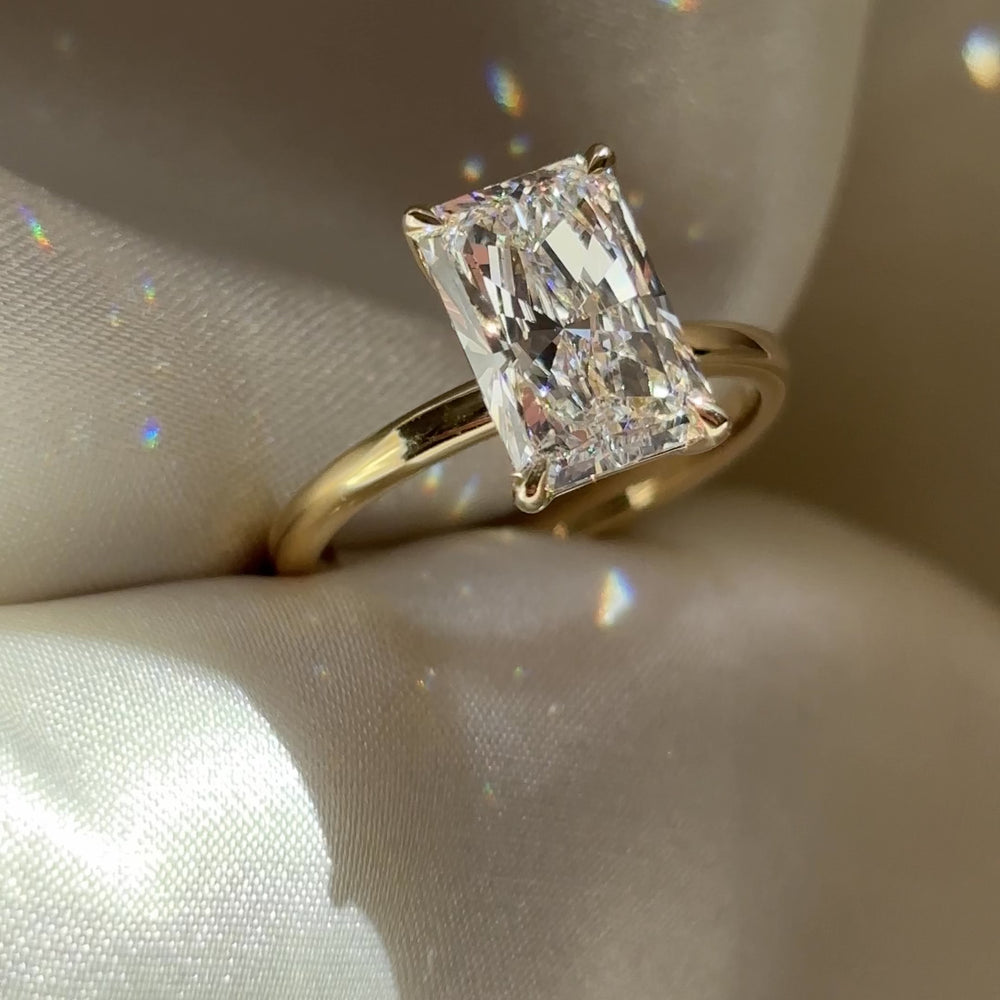 The Vienna Ring - 3.10ct Lab Grown Diamond Radiant Solitaire