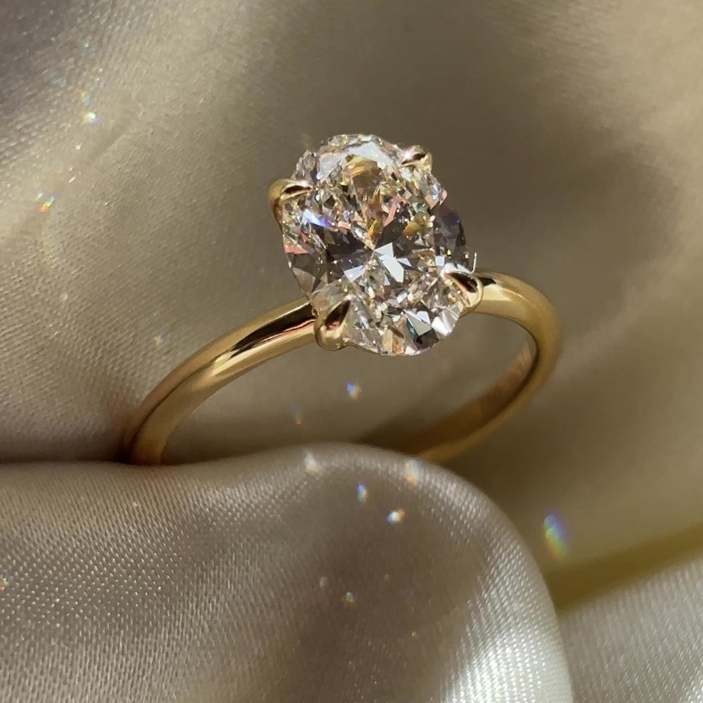 The Luise Ring® - 2.01ct Lab Grown Diamond Oval Solitaire