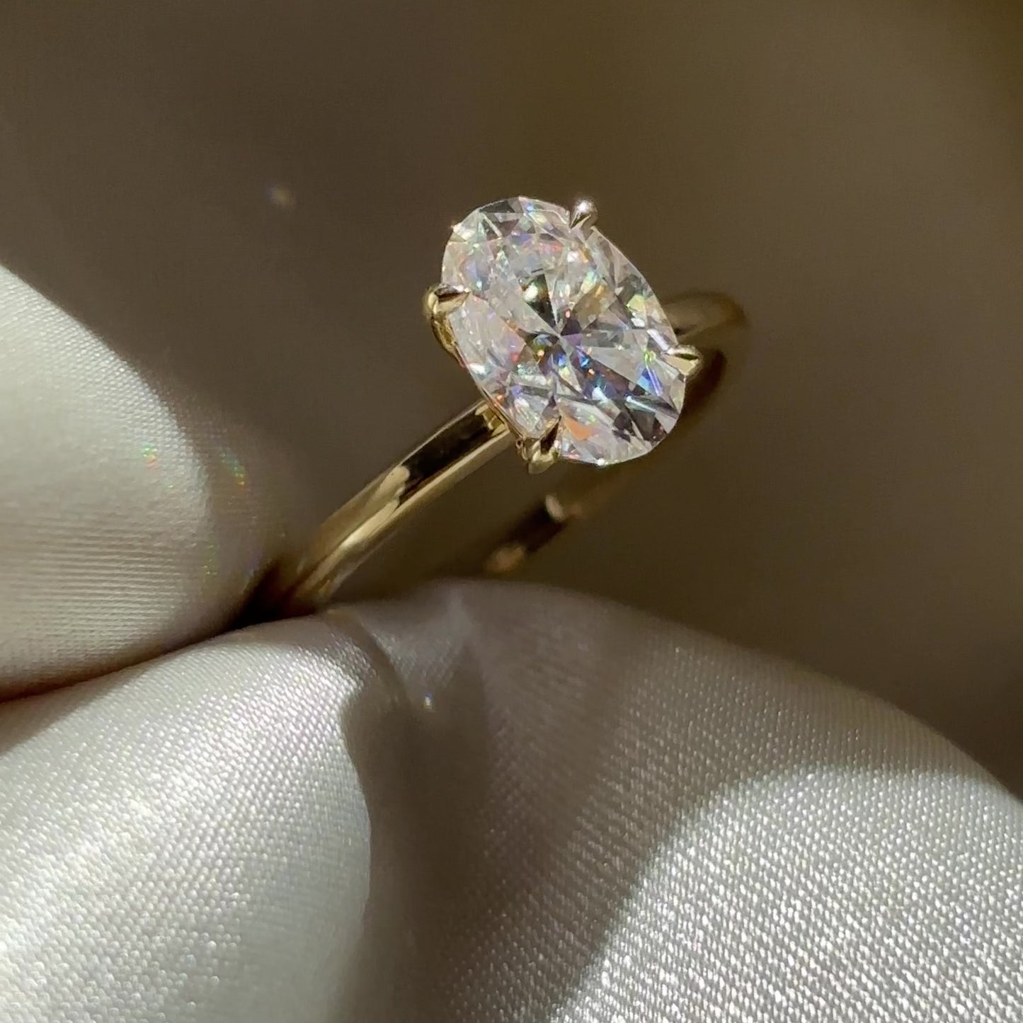 The Luise Ring® - 1.8ct Moissanite Oval Solitaire